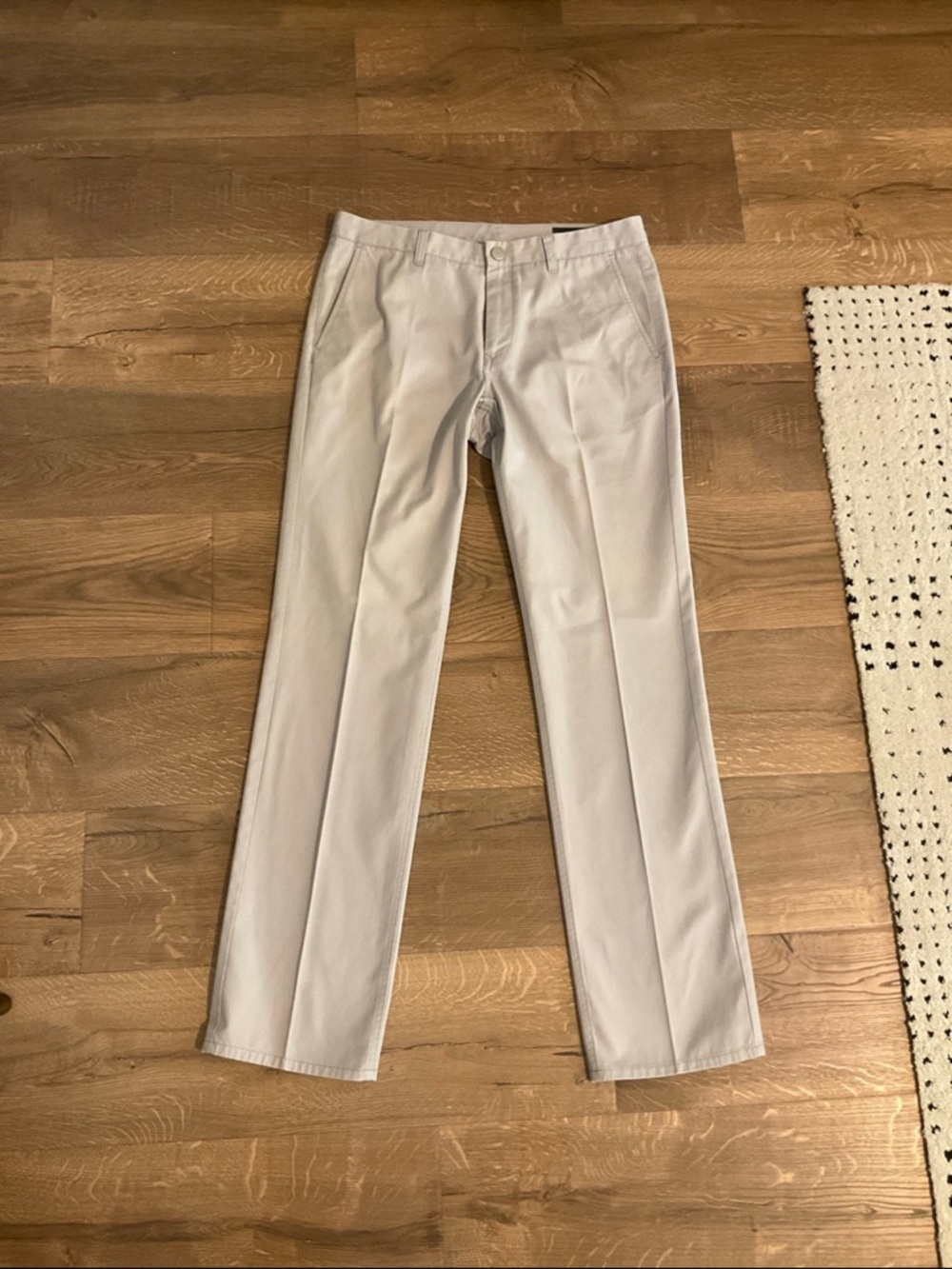 Bonobos light gray Straight chino pants, 33 / 34
